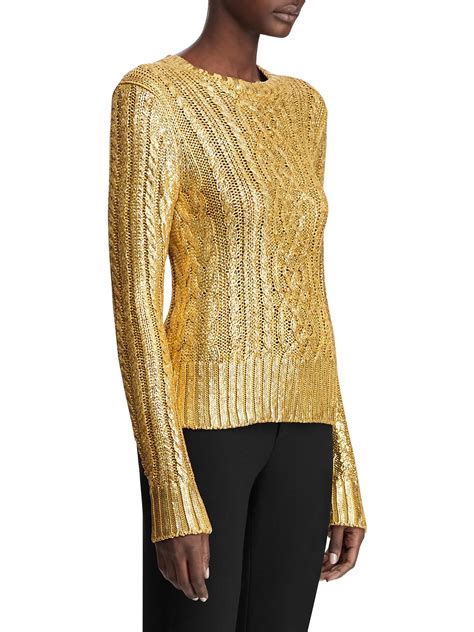 Womens Metallic Sweater 